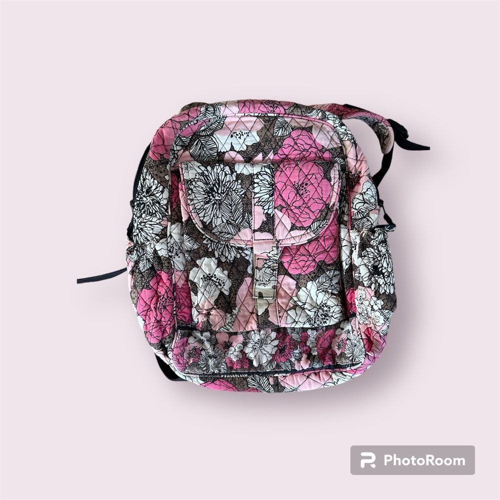 Brown & Pink Mini Vera Bradley Backpack